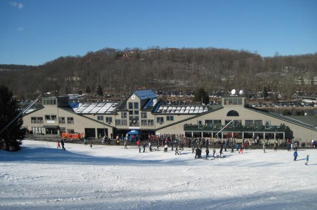 Esquiando en Shawnee Mountain