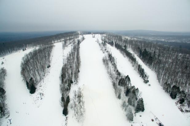 Vista aérea de Ski Brule