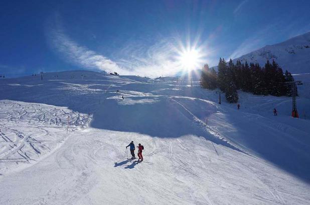 Día soleado en TschentenAlp