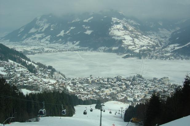 Zell amb See, vista del lago desde las pistas