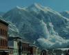 Un helicóptero causa una espectacular avalancha en Telluride, en las montañas de Colorado