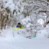 Fabulosa imagen de Falls Creek, año 2013 esquí Völkl Gotama