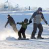 Aprendiendo a hacer snowboard en Huff Hills