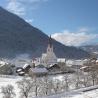 Paisaje nevado en Obervellach