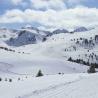 Panorámica de la bella estación de esquí nórdico de Plateau de Beille