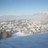 Paisaje nevado en Selvino