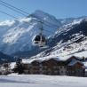 Uno de los telecabinas en Val Cenis