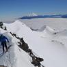 cumbre del volcán Calbuco en la reserva nacional LLanquihue en Chile, foto George Holt Maritn