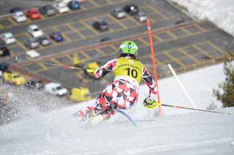 Prueba de Slalom de la combinada femenina de la Copa de Europa 2015 celebrado en Grandvalira