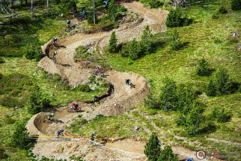 Parte del circuito del Bike Park de Vallnord - La Massana  