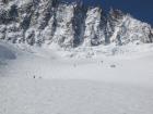 Una imagen del descenso hacia el glaciar d'Argentière