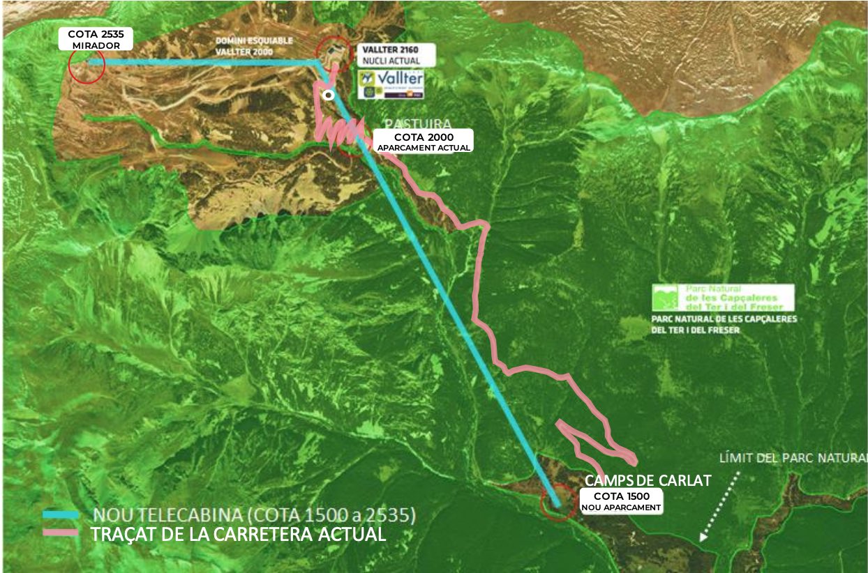 El nuevo telecabina de Vallter 2.000 será mixto y eliminará los vehículos de la estación de esquí