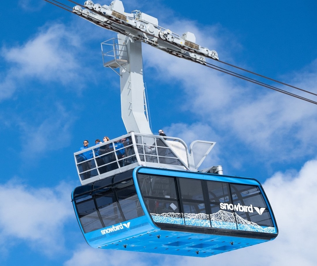 Snowbird estrena el primer teleférico con viaje en la azotea de Estados Unidos