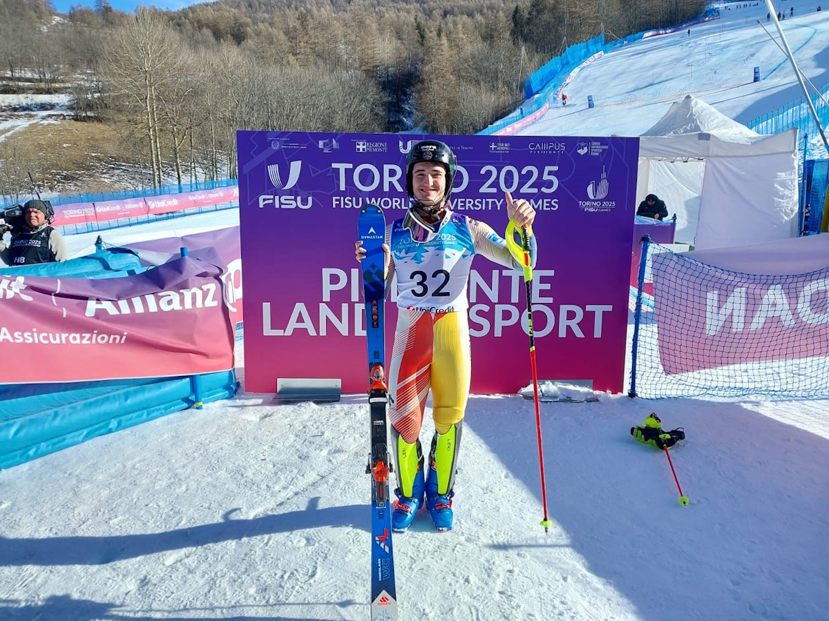 Tomás Barata conquista el bronce en Combinada Alpina en la Universiada de Torino