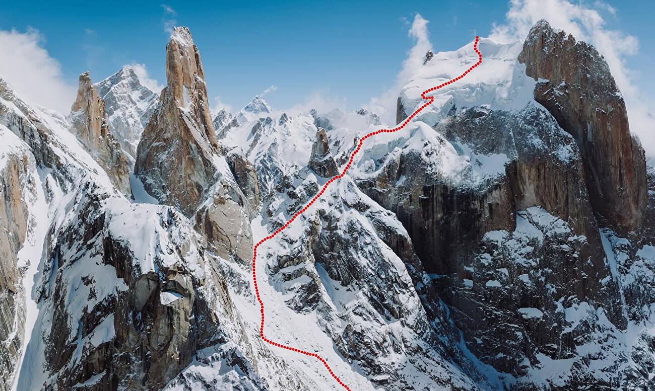 Primer descenso en esquís de la Gran Torre Trango: un hito en el alpinismo extremo